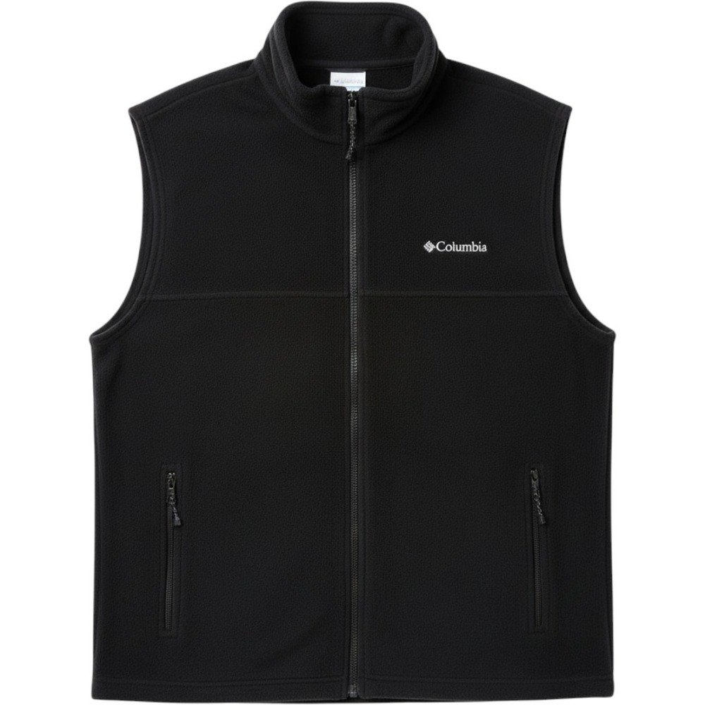 Columbia Mens Steens Mountain Fleece Vest Black Full Zip Large WM3248
